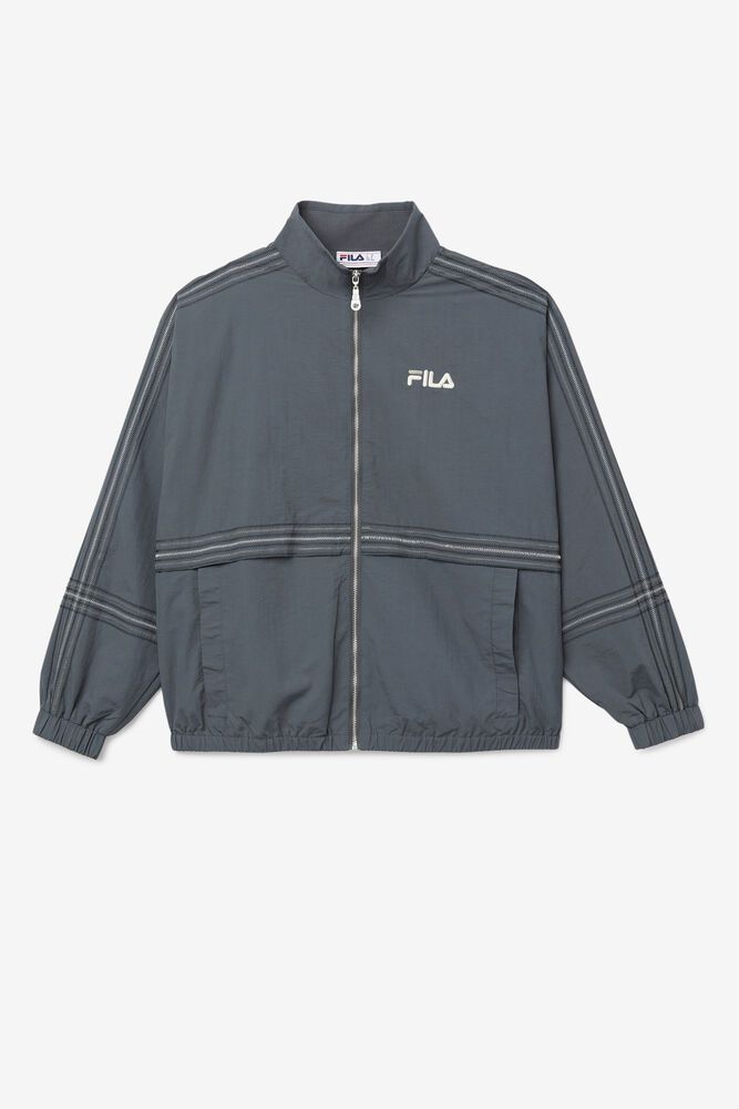 Fila Allen Wind Jacket Grey - Mens - 53714ABKJ